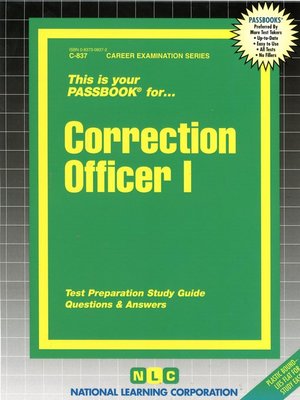 cover image of Correction Officer I